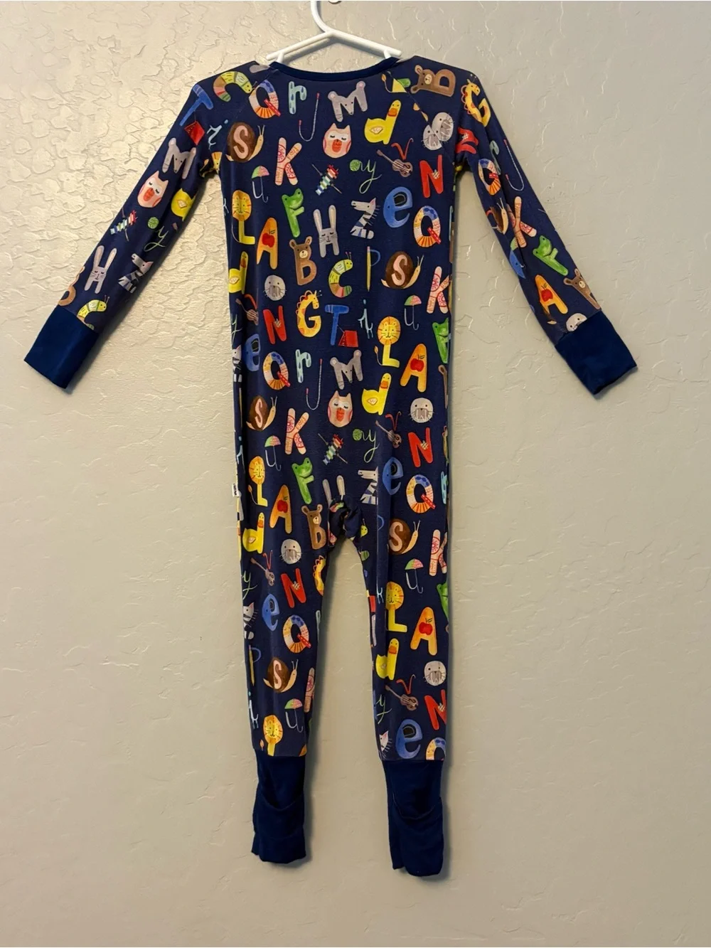 Little Sleepies alphabet friends bamboo convertible pajamas 18-24 months